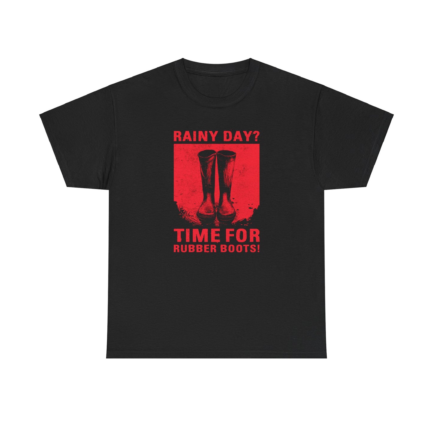 Unisex T-shirt Rainy day in red
