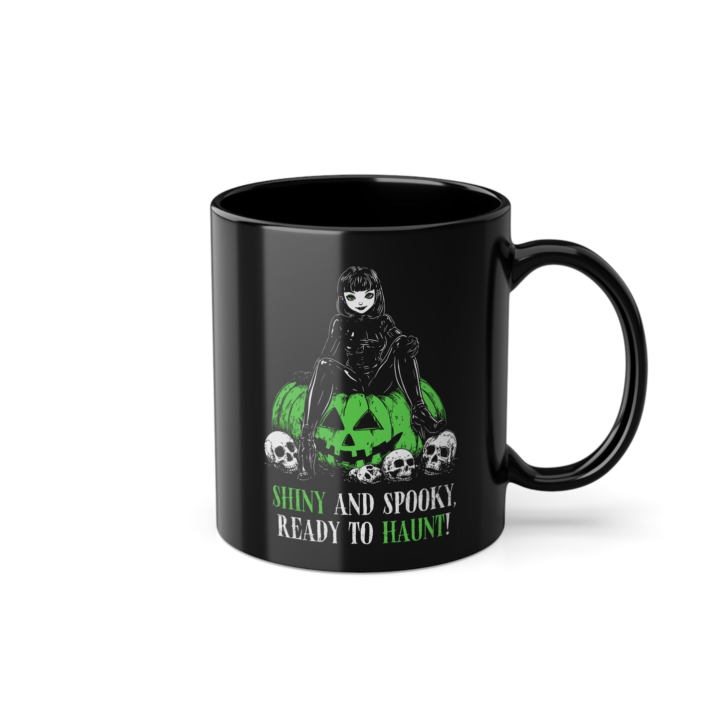 Shiny and Spooky mug in green