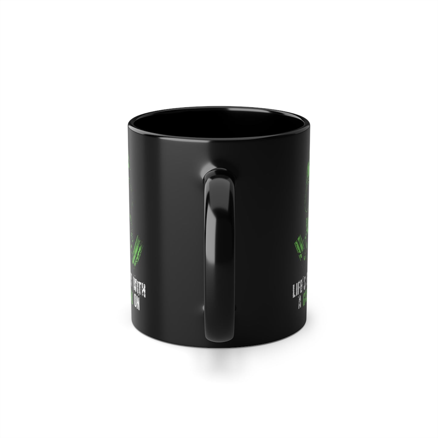 Mug Life is better with a Gasmask on in green
