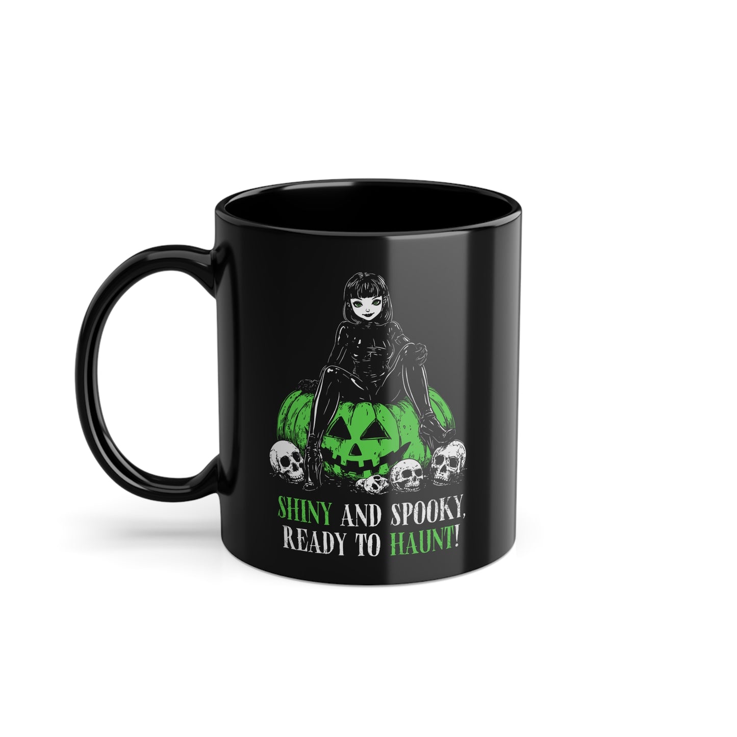 Shiny and Spooky mug in green