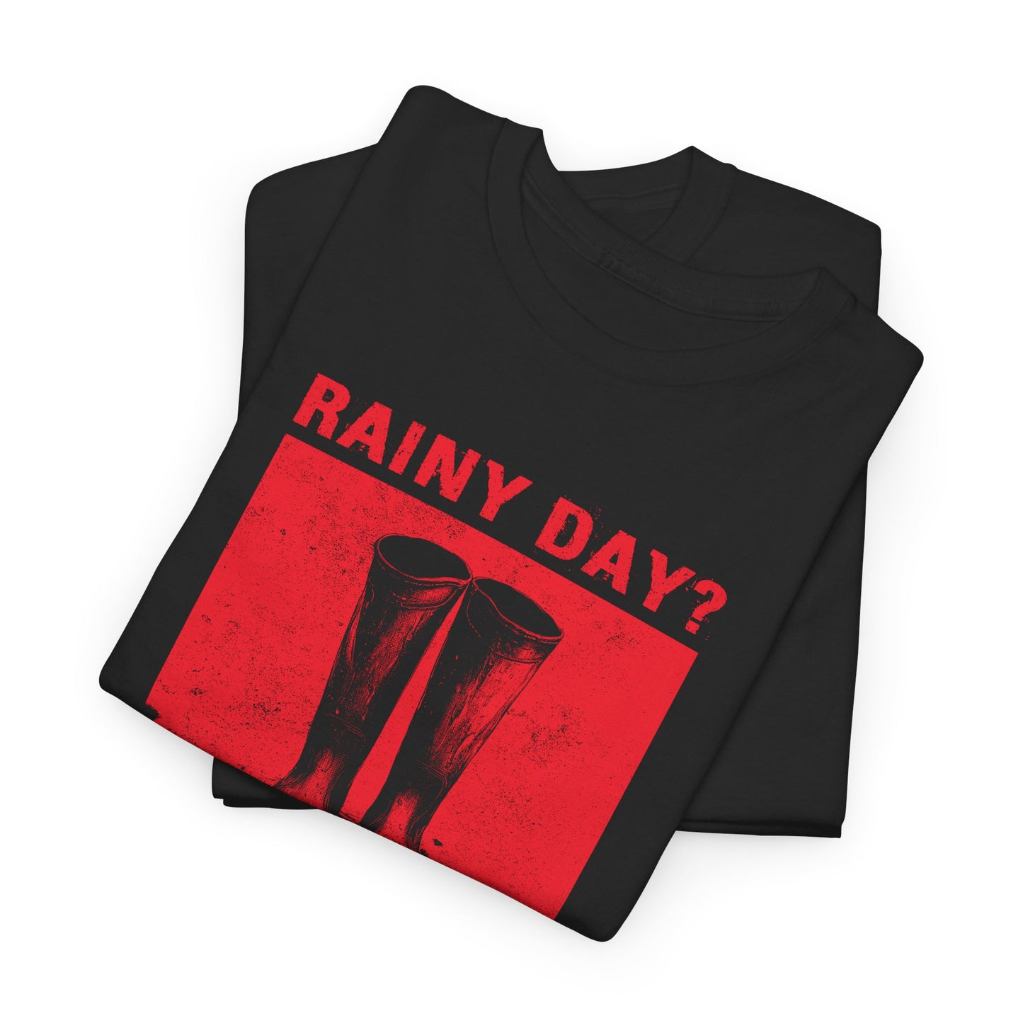Unisex T-shirt Rainy day in red
