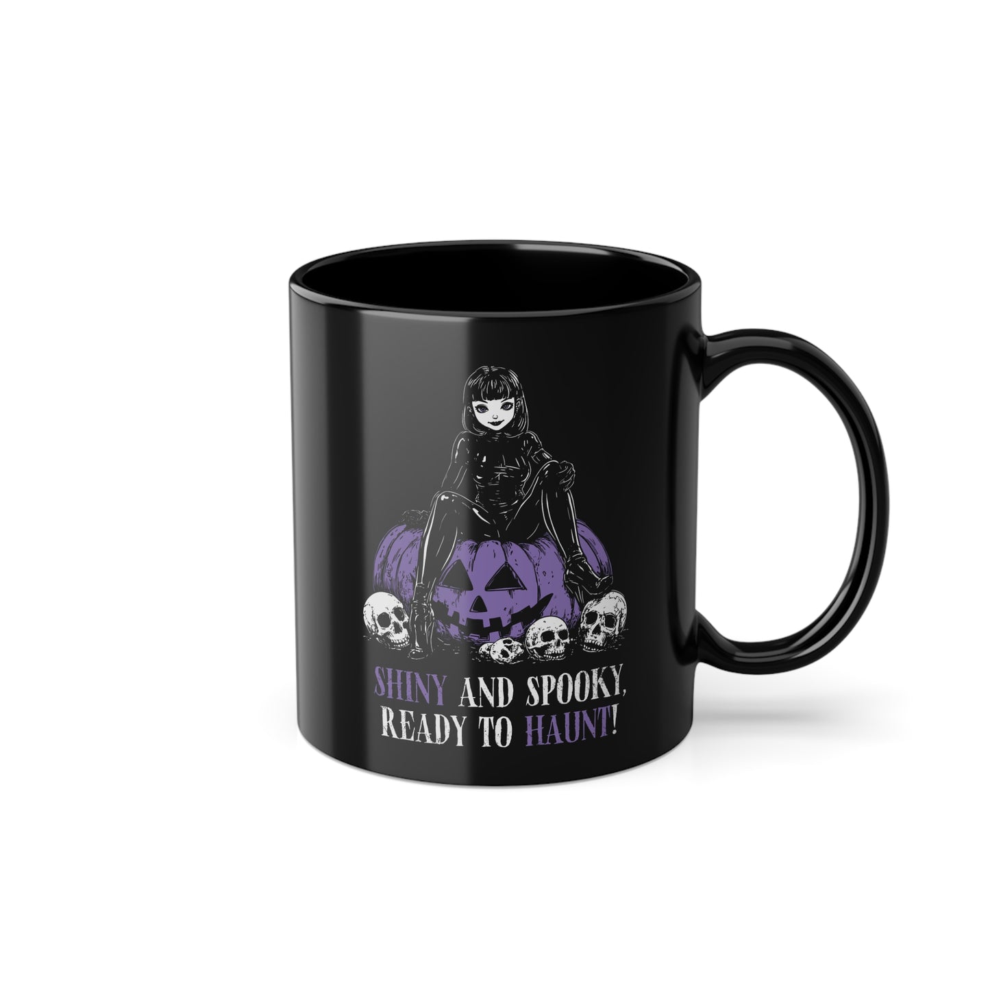 Shiny and Spooky mug in purple