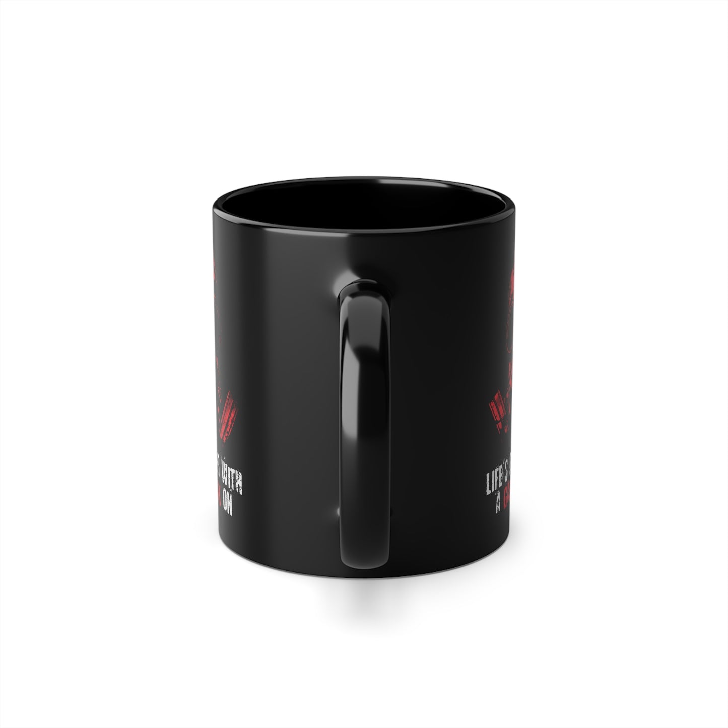 Mug Life is better with a Gasmask on in red