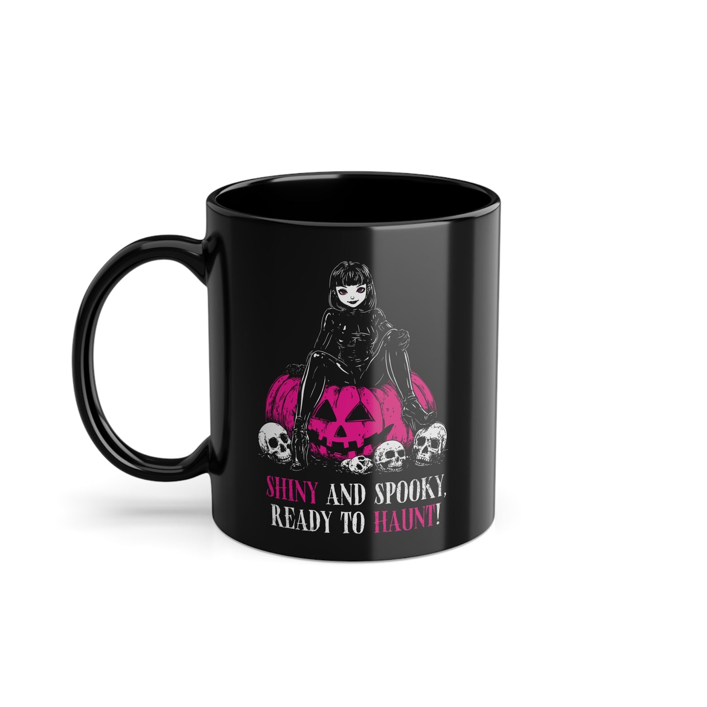Shiny and Spooky mug in pink