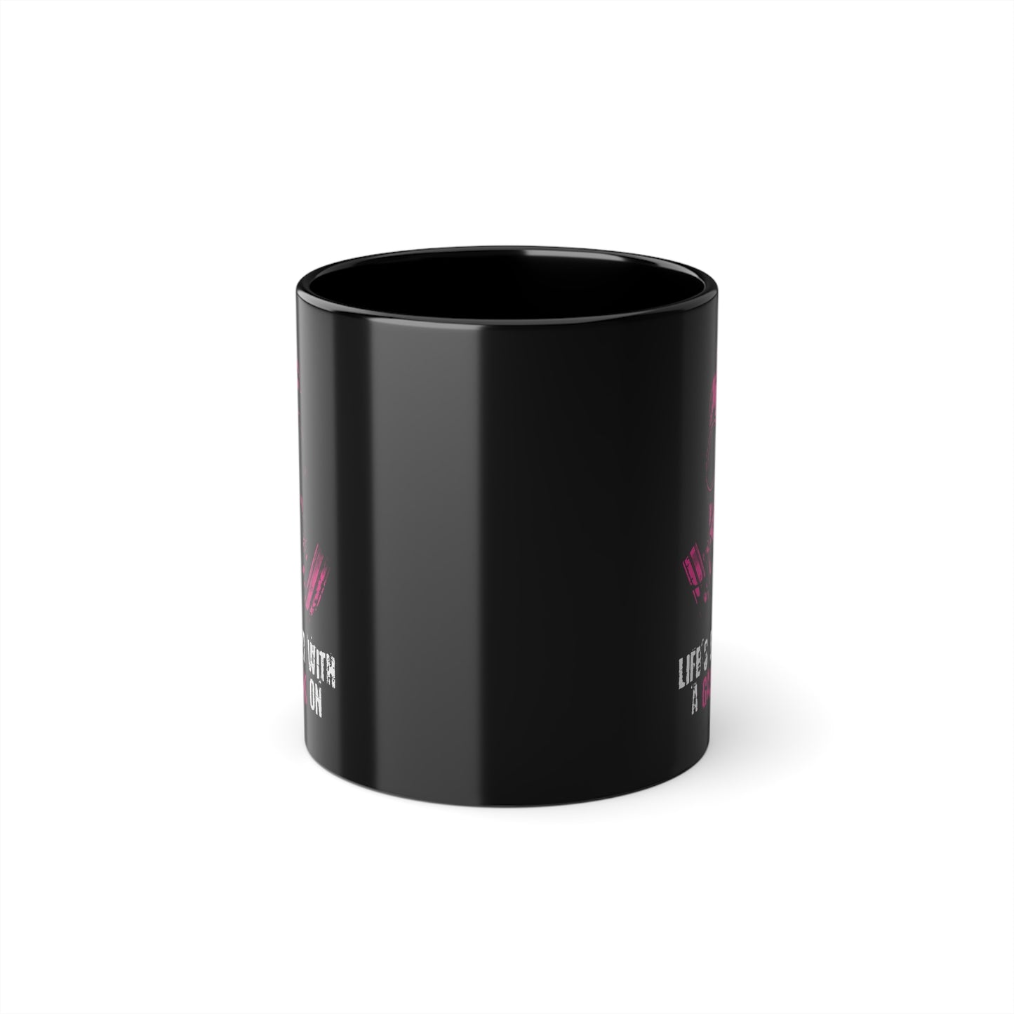 Mug Life is better with a Gasmask on in deep pink