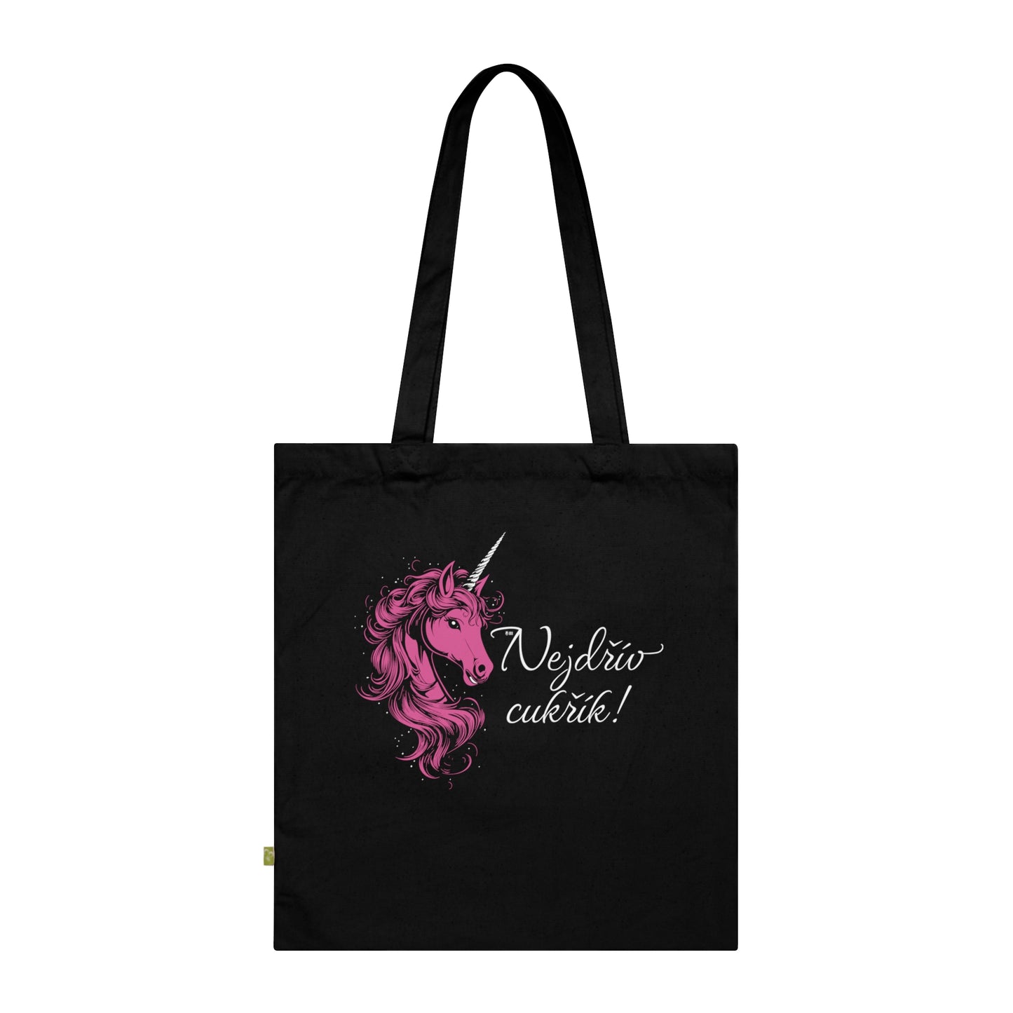 Canvas bag Unicorn - First candy in pink