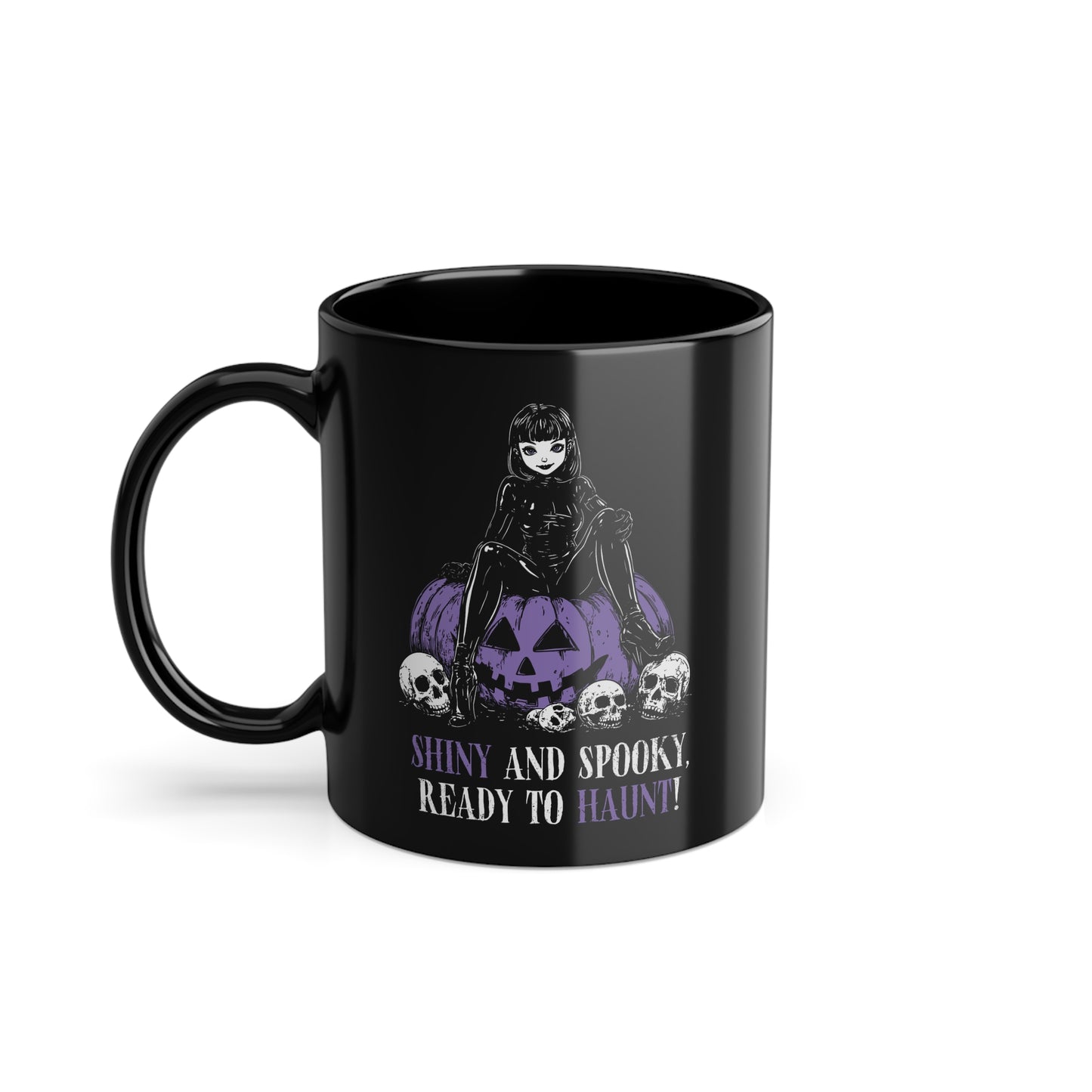 Shiny and Spooky mug in purple