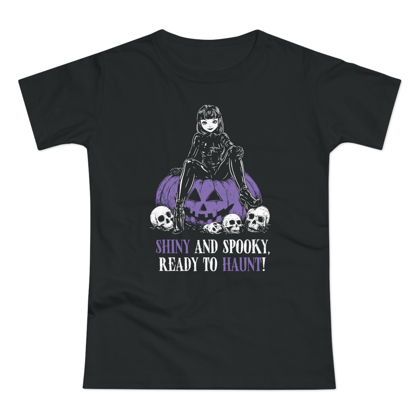 Women's Shiny and Spooky t-shirt in purple