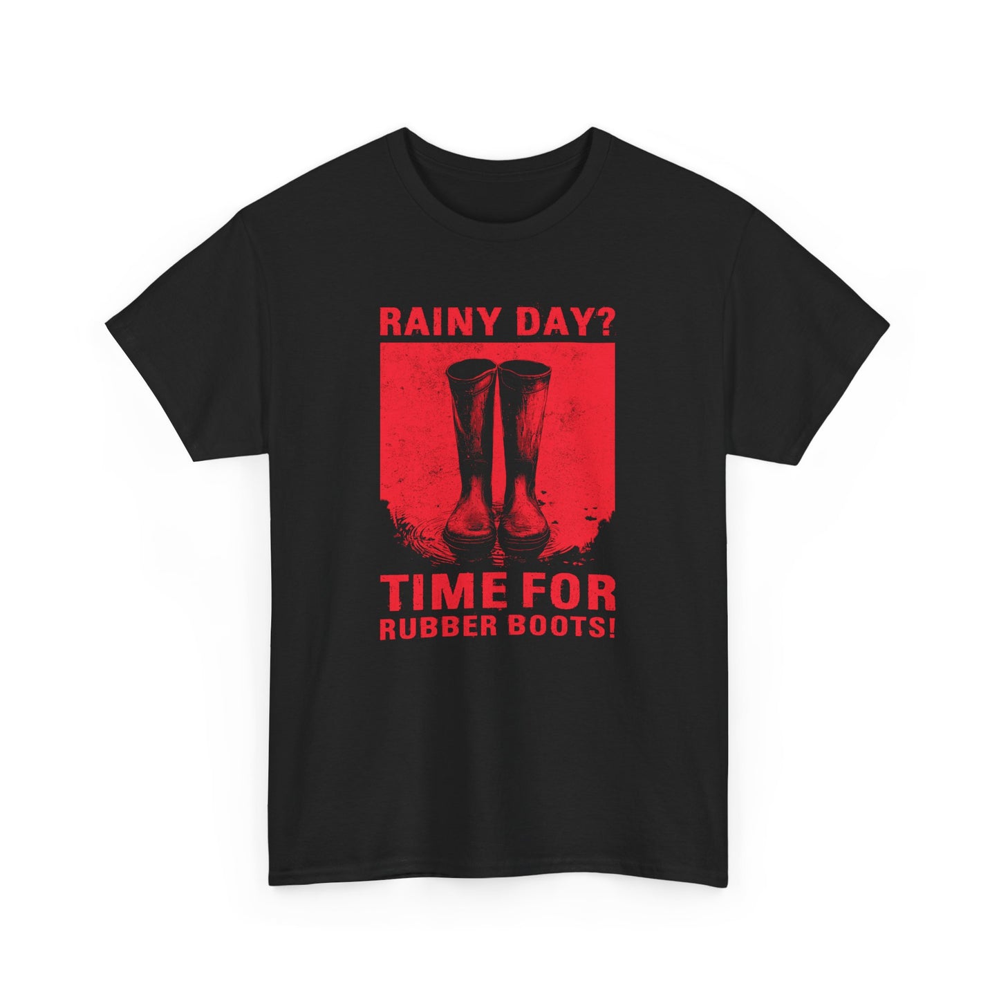 Unisex T-shirt Rainy day in red