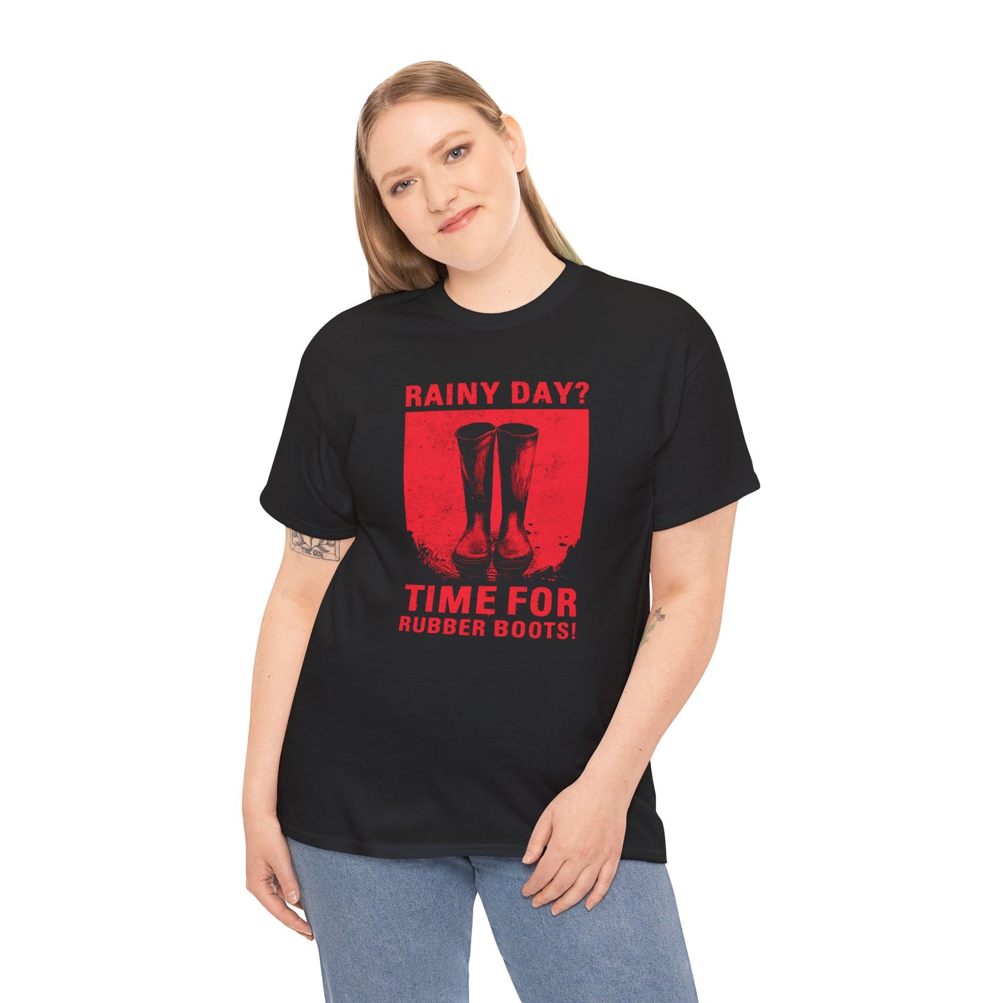 Unisex T-shirt Rainy day in red