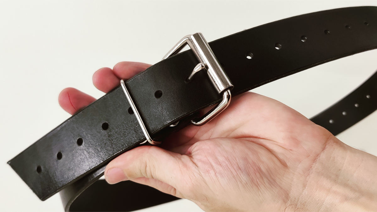 Leather bondage belt