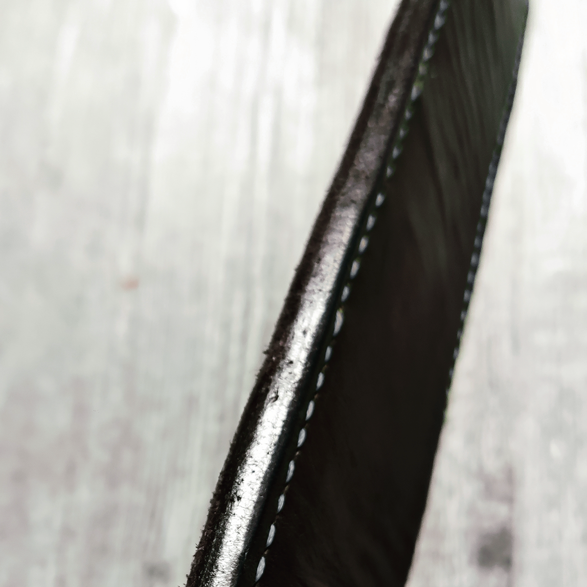 Leather spanking hand-stitched paddle