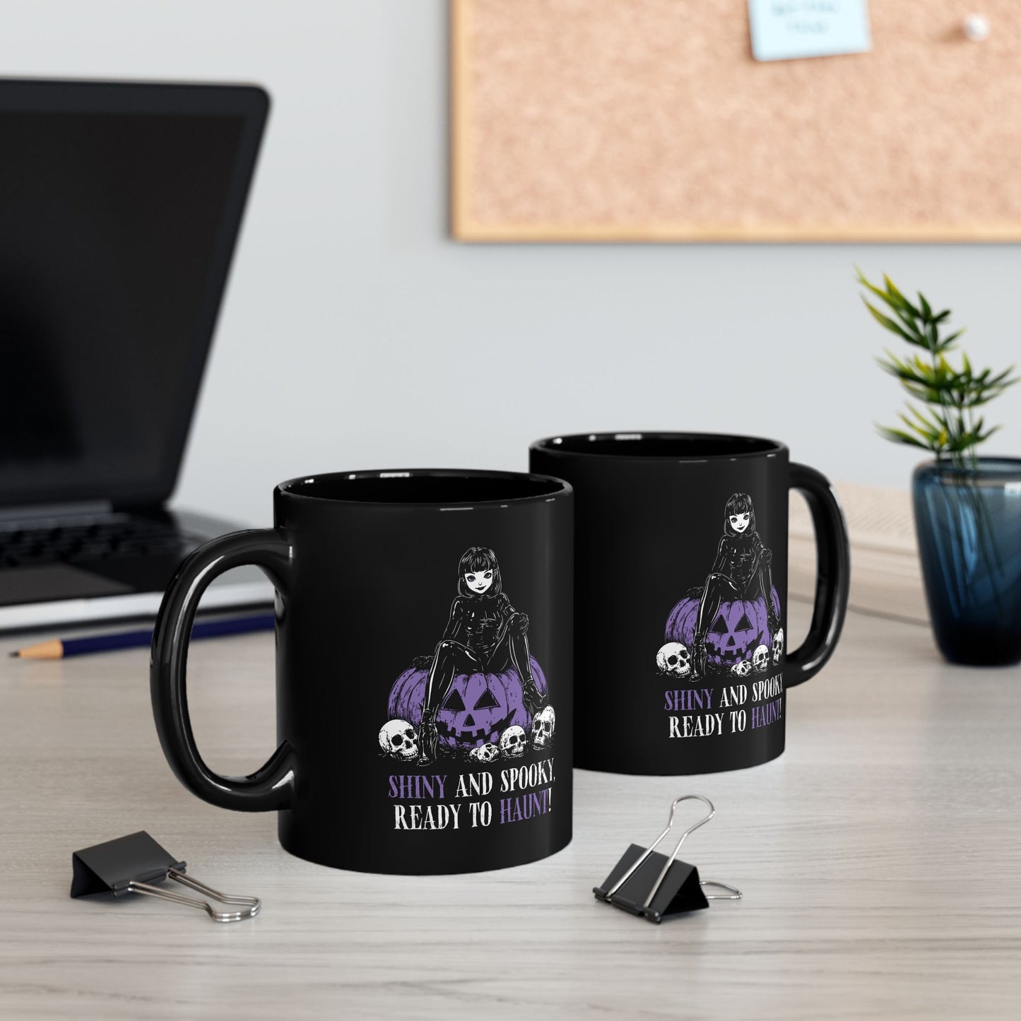 Shiny and Spooky mug in purple