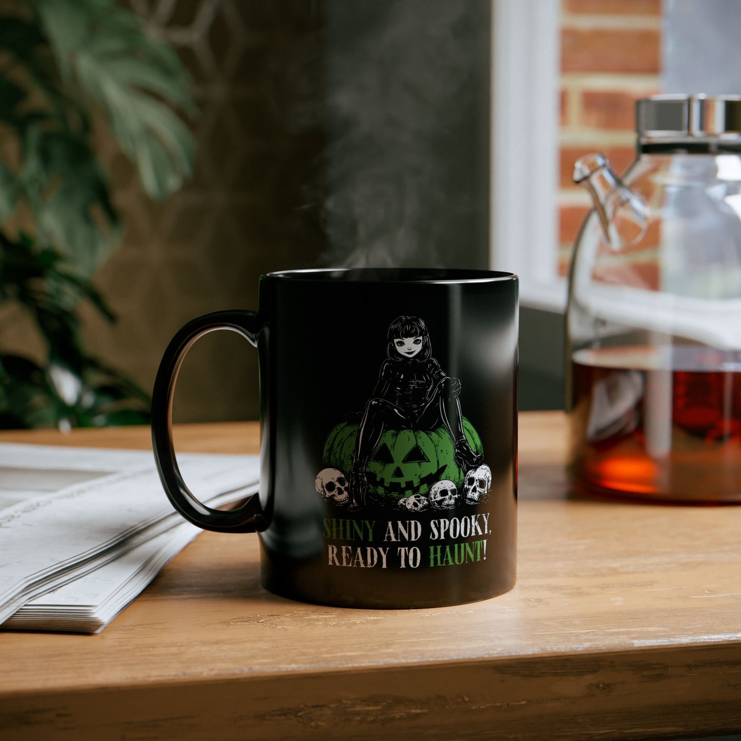 Shiny and Spooky mug in green