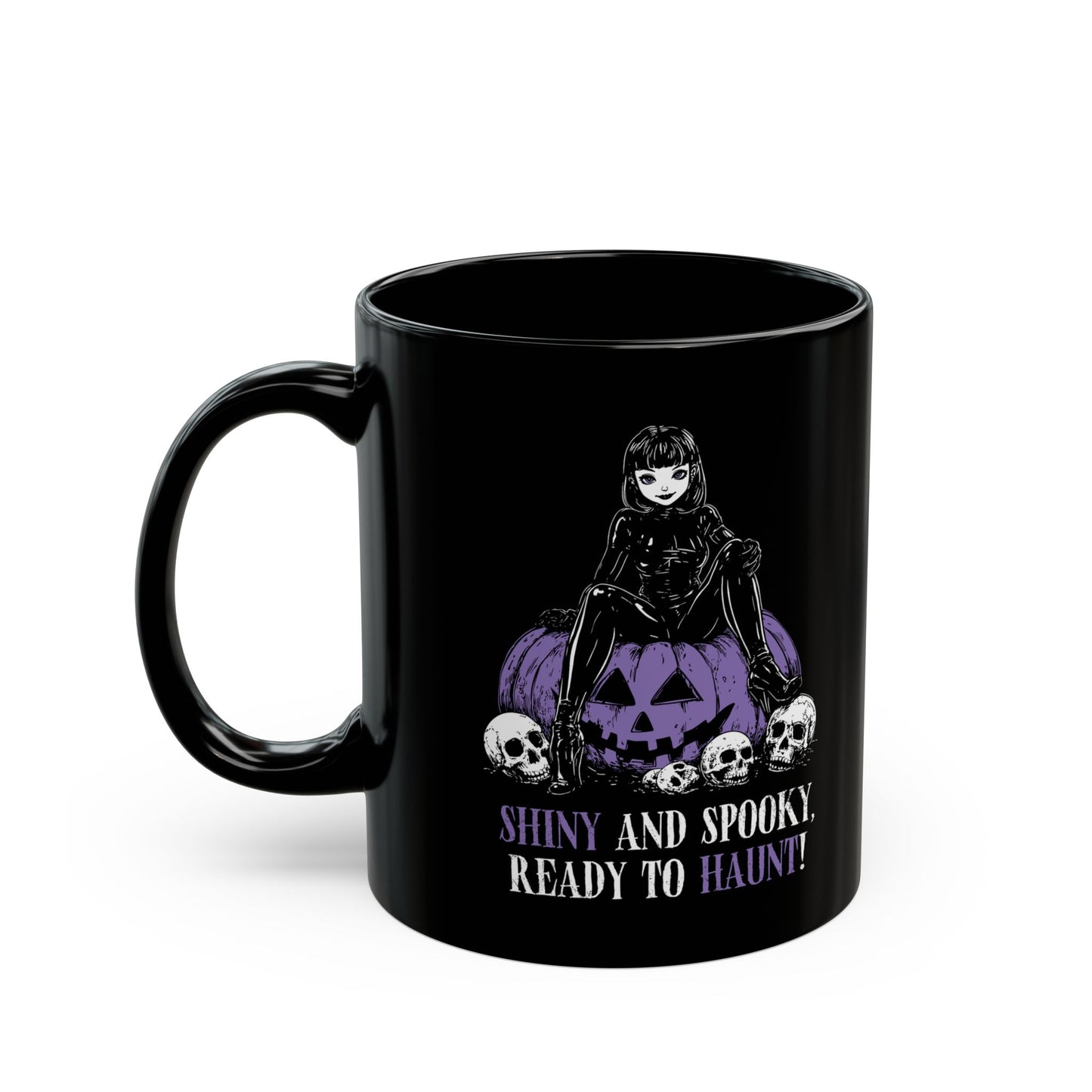 Shiny and Spooky mug in purple