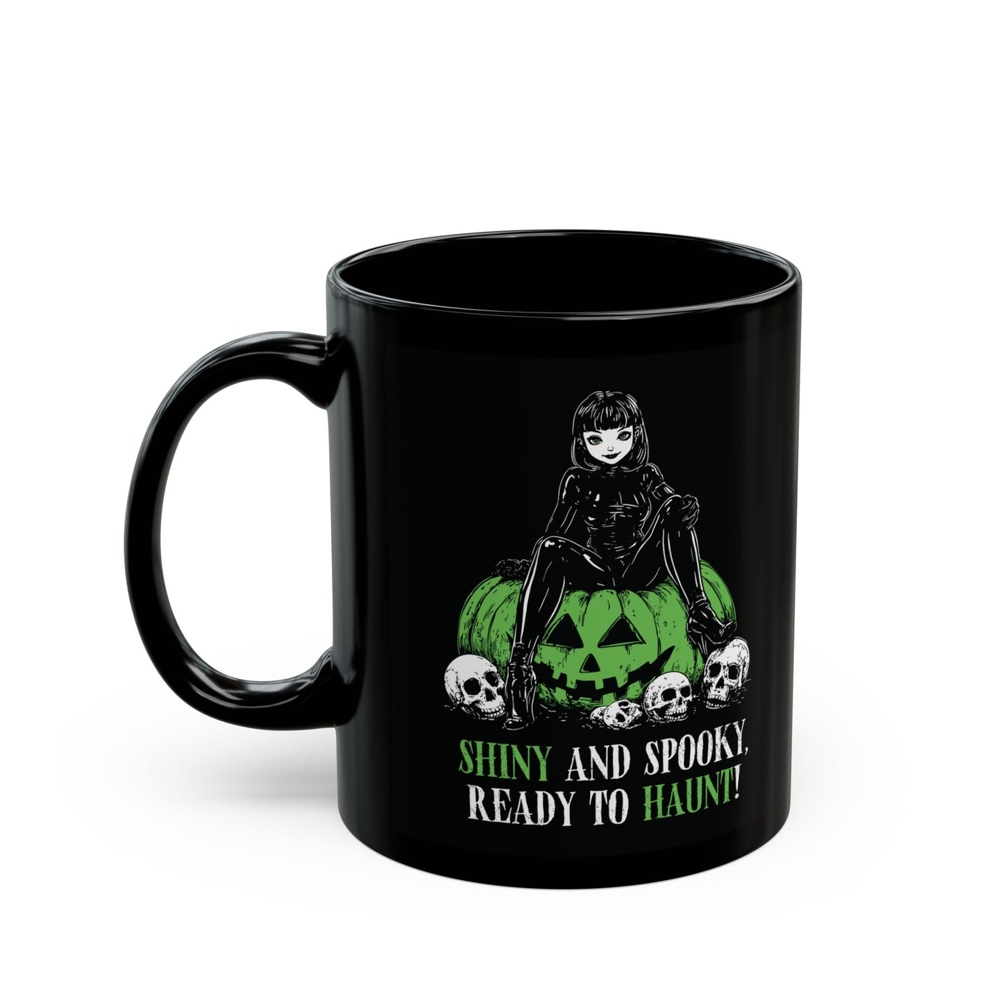 Shiny and Spooky mug in green