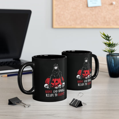 Shiny and Spooky mug in red