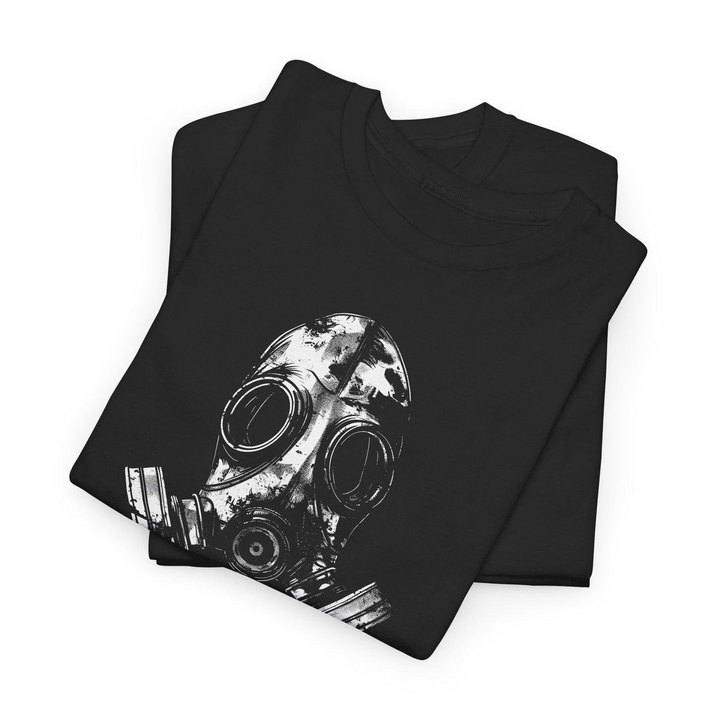 Unisex t-shirt - Life is better with a gasmask on in white