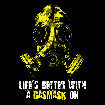 Mug Life is better with a Gasmask on in yellow