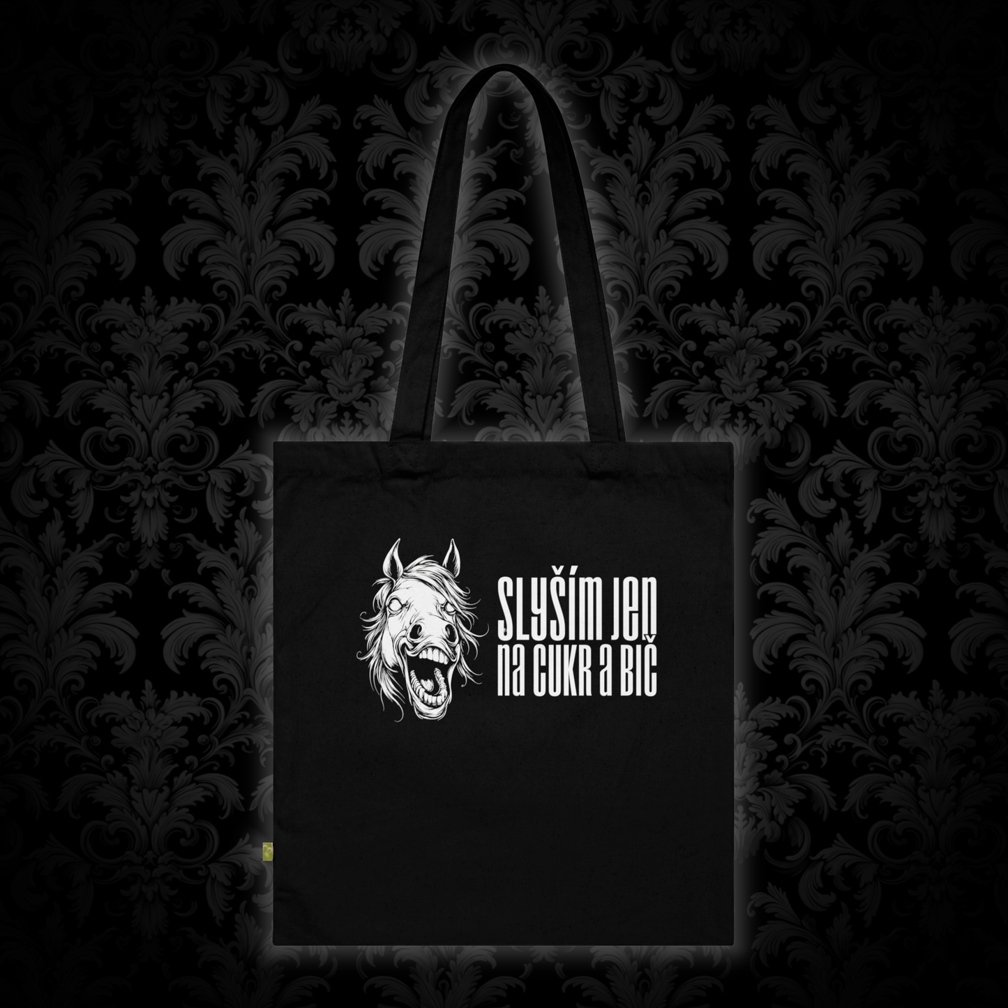 Canvas bag for ponyplay lovers - All I hear is sugar and whip in white